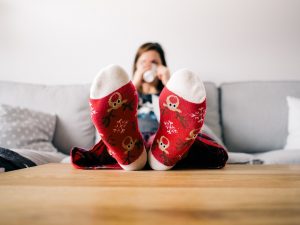 person relaxing because of Full Service Movers 