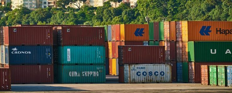 Many containers on the ground