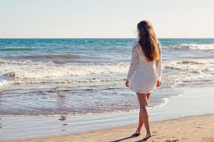 Walk on a beach