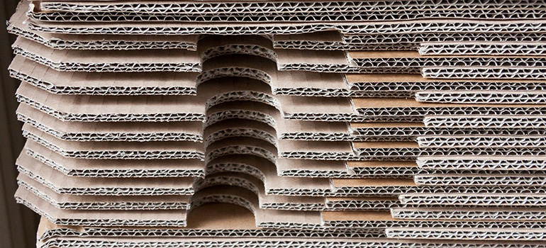 Stack of cardboard