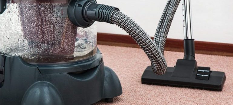 red vacuum cleaner