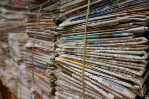 Piles of Newspapers