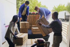 Moving company's workers