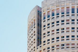 Gray concrete building