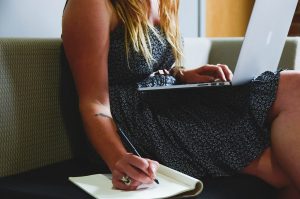 a woman making a plan on Moving your music studio