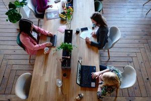 employees in an office