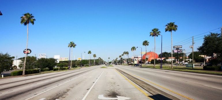 an empty road