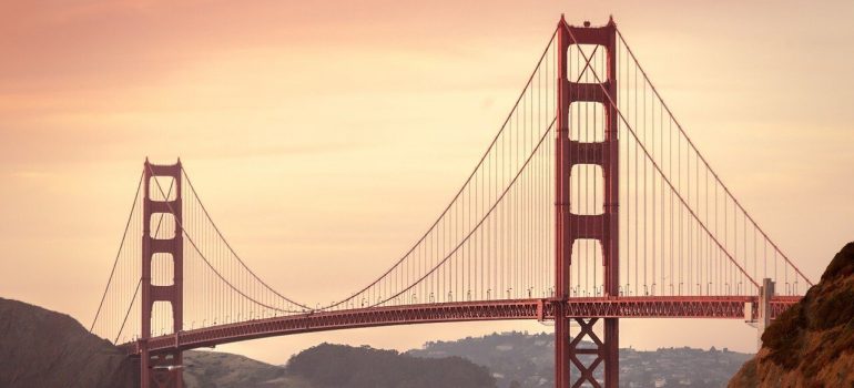 The Goldengate Bridge at dusk