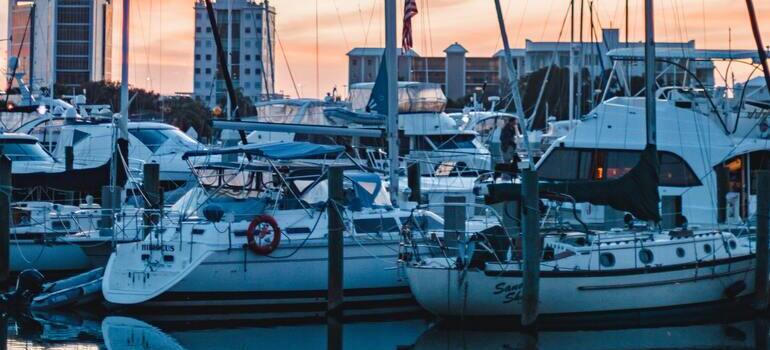 yachts docked 