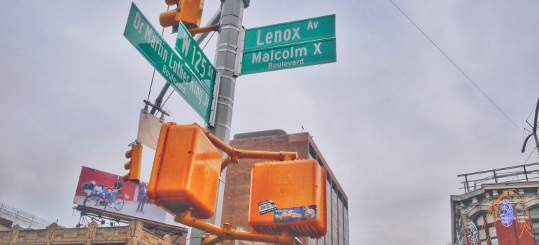 Lenox Avenue street signs in Harlem 