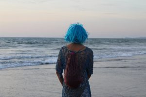 a person on the beach