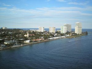 buildings in the city at the sea coast