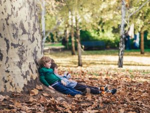 Kids in park.