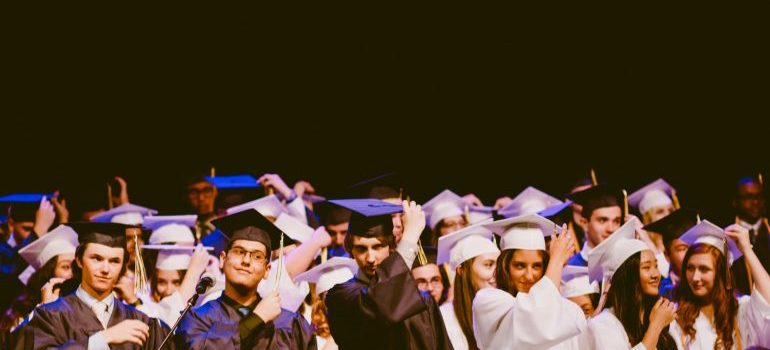 Graduates celebrating