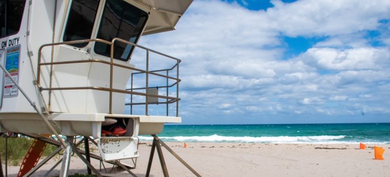 Beach in Hallandale, Fort Lauderdale.