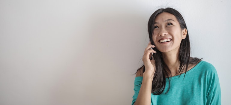 a woman checking the right time to move your offices