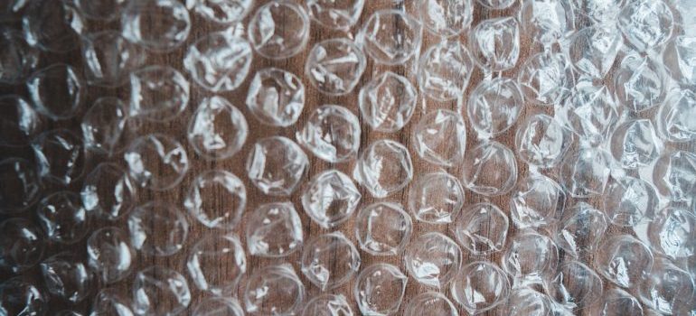 air bubble wrap ready to be used
