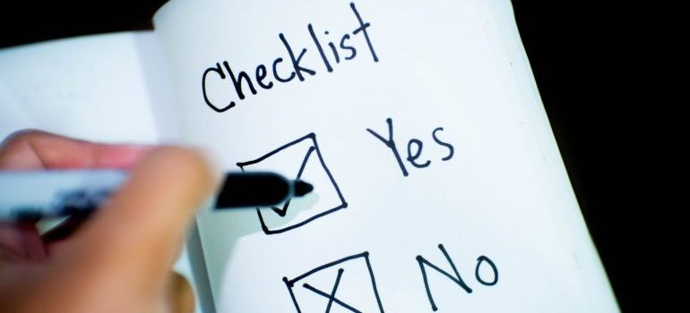 a checklist