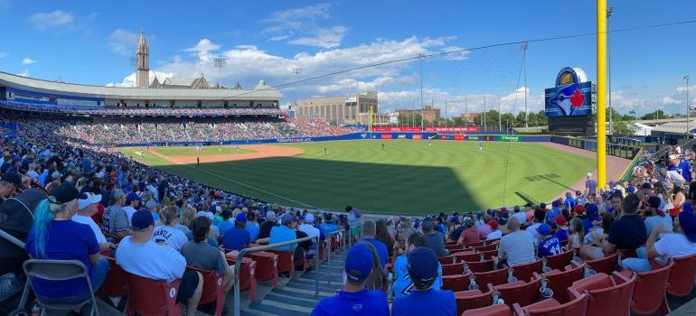 Baseball stadium full of people