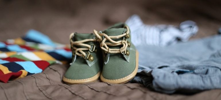 think of baby shoes when you look to donate the things you no longer need when leaving Florida