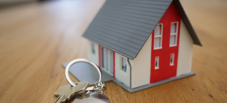 A house toy and a key