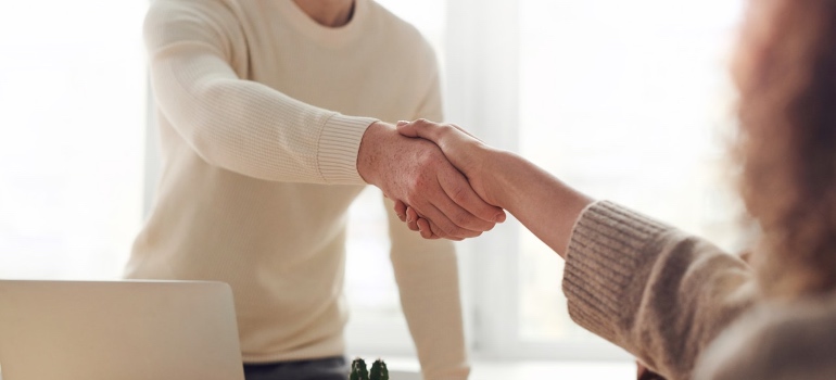 a handshake