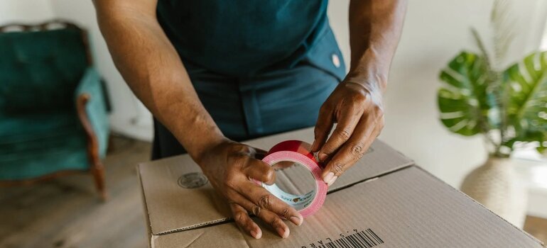 mover using packing supplies