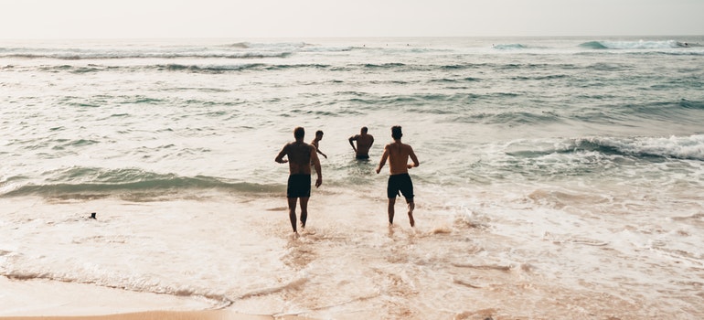 People in the sea