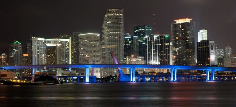 A skyline of Miami