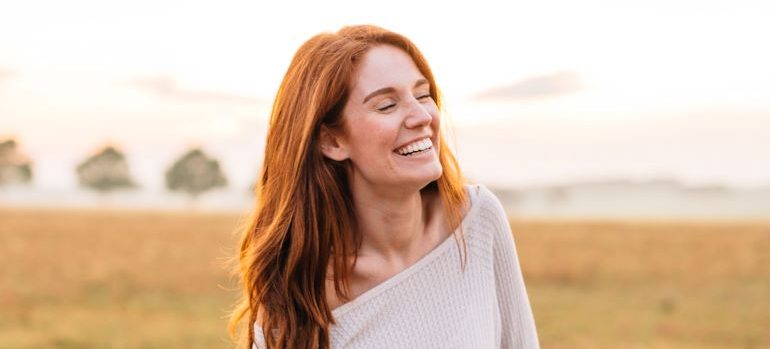 smiling woman