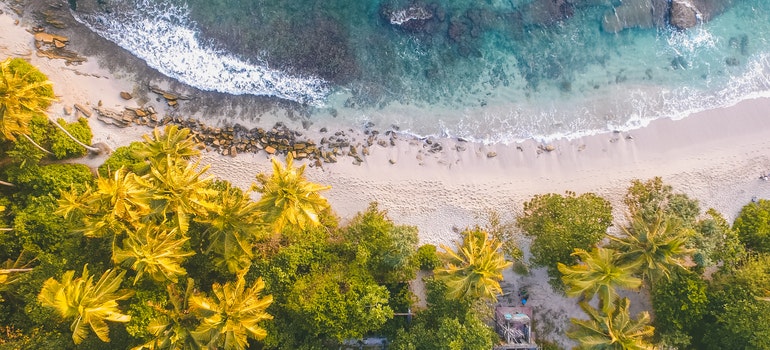 Moving from Pompano Beach to Boca Raton - beach view from the sky