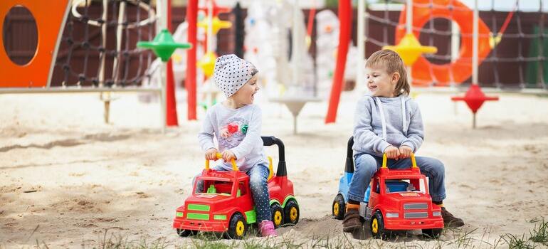 kids at the playground