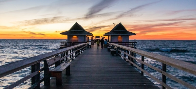 Two bungalows on the Florida beach