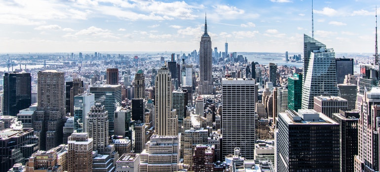 New York city bird view