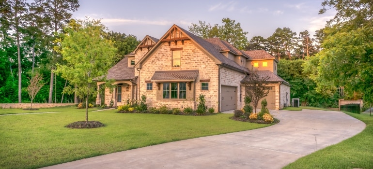 house and the yard