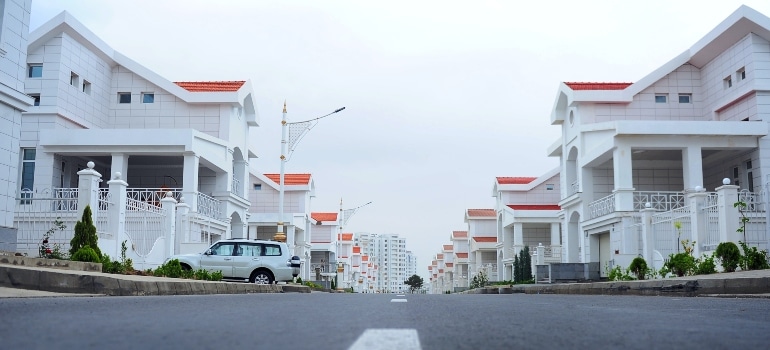 An urban neighborhood in in Broward County