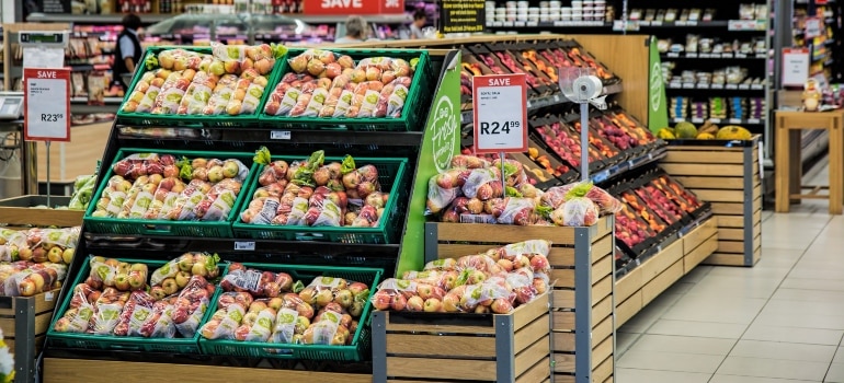 fruits in the supermarket