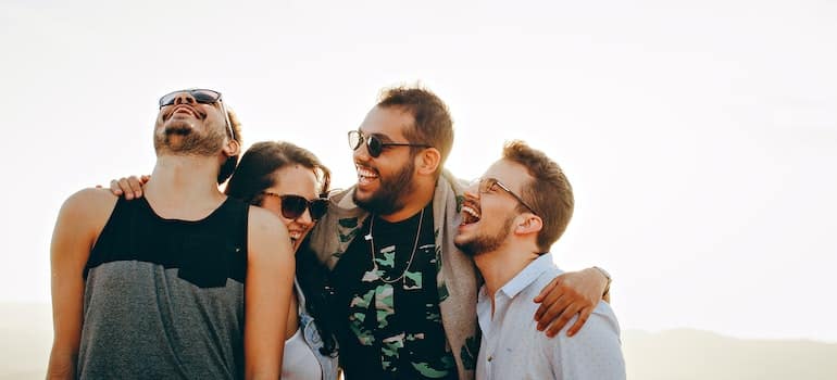 A group of friends wondering why Florida is great for millennials