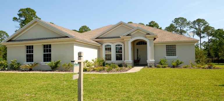 house on the lawn