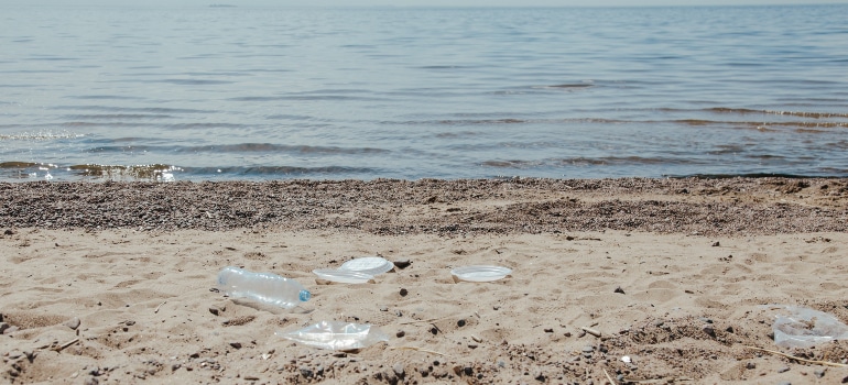 Beach pollution in Forth Lauderdale.