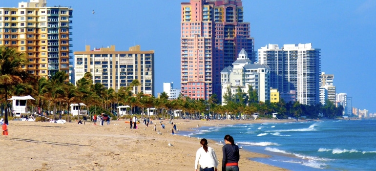 Beach in Fort Lauderdale Florida.