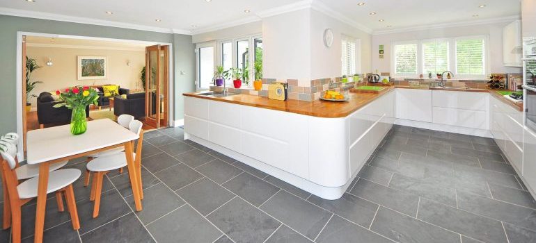 Kitchen in an apartment.