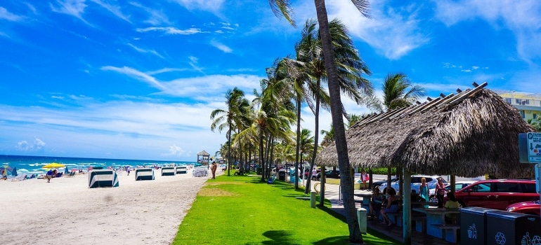 The photo was taken at Deerfield Beach Tiki Hut