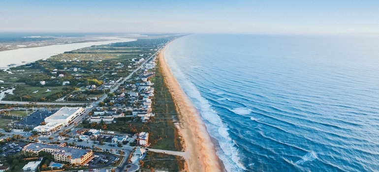 Village by the coast