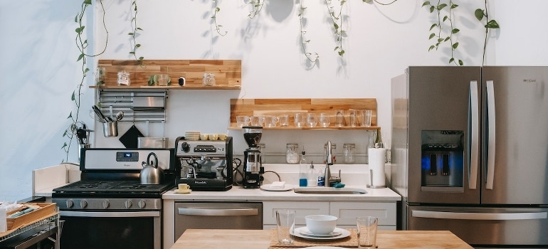 Interior of modern kitchen