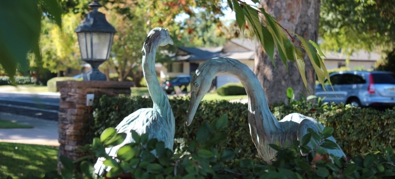 Lawn ornaments- birds