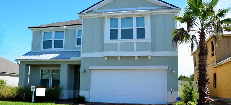 Blue-painted home in Florida