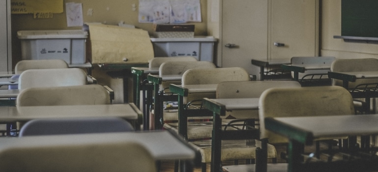 Chairs in classroom