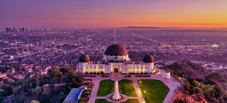 Griffith Observatory, Los Angeles right after the sun went down. 