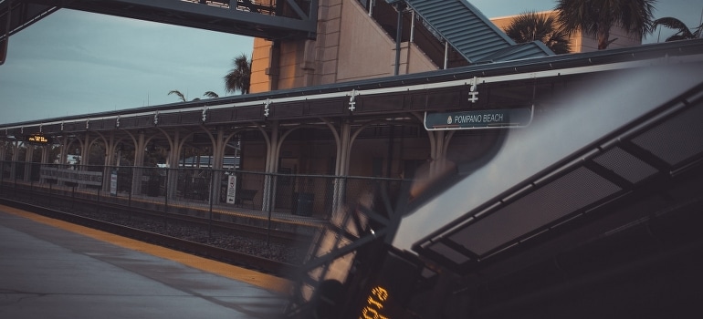 A view of the train station in Pompano Beach- when the one get tired of living in Boca raton